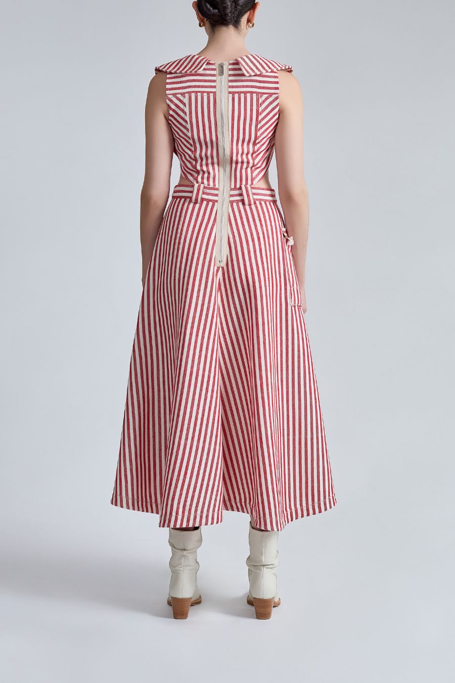 VESTIDO RAYAS CUT OUT